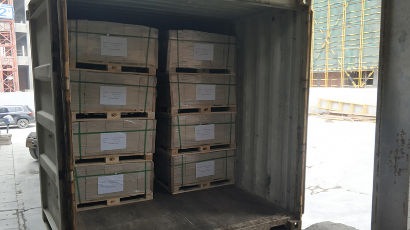 We load goods and export fiber cement siding to Israel