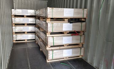 We load goods and export fiber cement board to United States